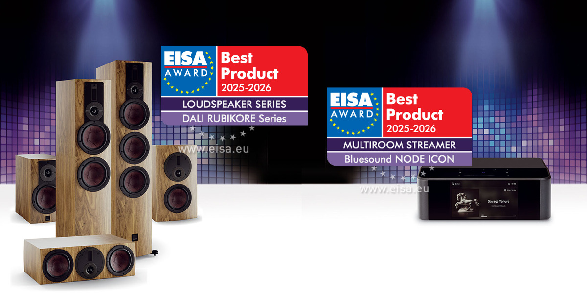 Bluesound NODE ICON y DALI RUBIKORE se hacen con el EISA Award 2025